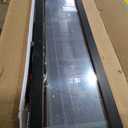 CHARMAID 360° Swivel Jewelry Armoire with Full Length Mirror, Standing Lockable Jewelry Cabinet Organizer, Large Storage Capacity, Inside Makeup Mirror, Back Storage Shelves (Black)