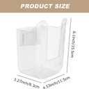 2Pcs Kitchen Wipes Holder Dispenser, Wall Mounted Acrylic Wipes Container Wipe Container Clear Tissue Box for Bathroom, Kitchen, Bedroom, Toilet, Home(COLOR:clear)