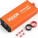 3000W Power Inverter 12V DC to 120V AC Car Converter for RV Truck Inverter with 4 AC Outlets, USB/Type-C Fast Charging Ports, LCD Display