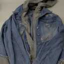 Women's Casual Denim Jacket, Detachable Hoodie Denim Jacket, Denim Jackets Jean Jacket Coat w Pockets 1X