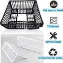 12 PCS Under Couch Blocker for Furniture Bed Couch Stop Small Item Toys from Getting Under the Sofa, Plastic Under Bed Blocker for Pets Dogs Cats-White