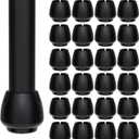 24PCS Medium Rubber Chair Leg Floor Protectors(1"-1.2"), Felt Furniture Leg Cap Covers, Protect Floors from Scratches and Reduce Noise