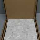 Art3d Peel and Stick Mother of Pearl Shell Mosaic Tile for Kitchen Backsplashes, 12" x 12" Pack of 6(Pearl White)