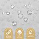 Boho Shower Curtain with Hooks, White Sheer Shower Curtain Set with Dot Pattern, Elegant Farmhouse Curtains - Waterproof Bathroom Decor for Home and Apartment, 12 Plastic Hooks Included, 72Wx72L