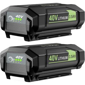 Replacement for Ryobi 40V Battery 3.5Ah Compatible with Ryobi 40V Lithium Battery OP40602 OP40601 OP4060A1 OP4026A OP4075A OP4050A OP40201 OP4040 OP40404 OP401 with LED Indicator