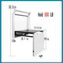 Foldable Wall-Mounted Stool Armrest,Shower Seat with Handle,Shoes Changing