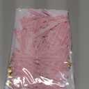 LaRibbons 24 Pcs Pink Velvet Bows for Christmas Tree, Door, Garland, Wreath, 3/8" Wide, 5"x7", Vintage Style