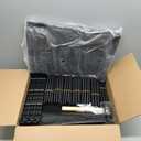 9-Tier Large Tall Shoe Rack with Covers 40-46 Pairs, Sneaker Rack Organizer Shoes Cabinet Closed Shelves Shoe Stand Holder for Garage Bedroom, Zapateras Organizer for Shoes 50 Pares