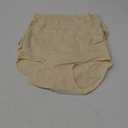 ASIMOON Tummy Control High Waisted Underwear for Women Cotton Plus Size Full Coverage Panties Ladies Briefs (Medium, Beige-5 Pack)