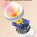 SEMSMOKS Puck Lights with Remote Control, Battery Operated LED Push Light Wireless, 13 Color RGB - for Closet, Bedroom Wall, Under Cabinet, Battery Powered Puck Lights. Convenient 3M Stick On, 6 Pack