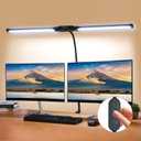 VEVOR LED Desk Lamp with Clamp, Double Head Architect Desk Lamp for Home Office, Eye-Caring Desk Light with 360 Adjustable Gooseneck, 50 Lighting Modes & Timer Function for Studying Working Drawing