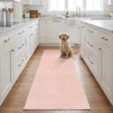 SAFAVIEH Washable Rug Loft Collection - 2'3" x 9' Runner, Peach, Slip Resistant & Easy Cleaning, Ideal for Living Room, Hallway, Foyer, Nursery, Bedroom, Kids Room (LFT315C)