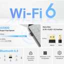 TP-Link 2-in-1 USB Bluetooth WiFi Adapter Archer TX10UB Nano | AX900 WiFi 6 BT 5.3 USB 2.0 Adapter for Desktop PC | Dual-Band WiFi Dongle | OFDMA, MU-MIMO, WPA3 | Travel Size | Supports Windows 11,10