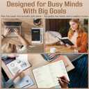 A5 Undated Weekly Planner  Crush Goals, Master Time & Build Better Habits | Goal & Time Management Planner for Work, 120 GSM No-Bleed Paper, Linen Hardcover Productivity Planner by quirrel