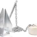 Leero Heavy Duty Boat Anchor Kit with Anchor Chain, Shackle and Anchor Rope, 5/8/10/13 lb Danforth Anchor,Boat Anchor for Pontoons, Dinghies, Fishing Boats, Bass Boats, Sport Boats, Sport Yachts