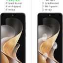 2 x Pokolan 3 Pack Designed for Samsung Galaxy S24 FE 5G Tempered Glass Screen Protector, Fingerprint Unlocking, Bubble Free, Anti Scratch, Case Friendly (Clear)