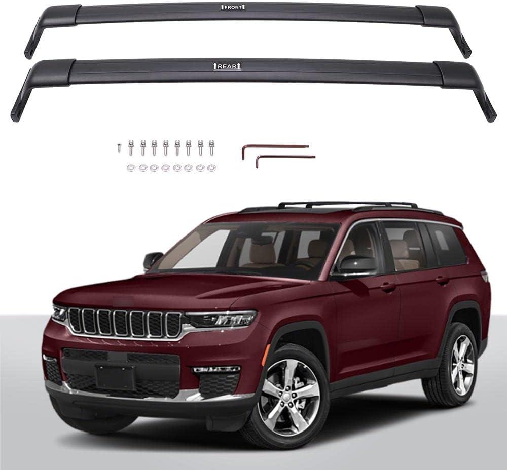 Cross Bars Roof Rack Fit for Jeep Grand Cherokee L 2021-2026 Grand Cherokee 2022-2026 Cargo Carrier Crossbar Accessories