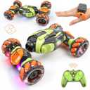 Gesture Sensing RC Stunt Car - Remote & Hand-Controlled Drift Toy for Kids Ages 5-7 6-8 9 10 11 12 Year Old, 4WD, Double-Sided Driving with Lights & Music