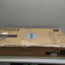 VASAGLE Coffee Bar, 31.5 Inches Baker's Rack for Kitchen with Storage, 6-Tier Kitchen Shelves with 6 Hooks, Microwave Stand, Industrial, Rustic Brown and Ink Black UKKS019B01