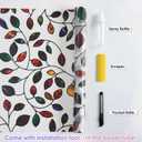 DKTIE Retro Stain Glass Window Film for Glass Bas-Relief Texture 2nd Generation Frosted Film Two-Way Privacy Day and Night 3D Static Stained Glass Cling Tint (S631, 17.7in X 118.1in)