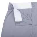 Men's Classic Knicker Baseball Pants for Men, Adult Knee-High Length Style for Relaxed Fit, Durable, Comfortable and Breathable in Grey X-Large