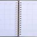 russell+hazel 2025 Vegan Leather Black Weekly Planner, 12 Month Calendar (Small, Blush)