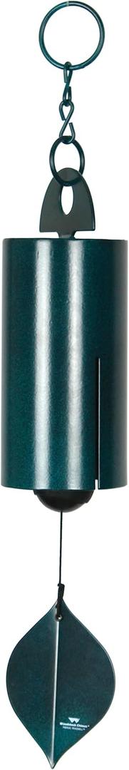 Woodstock Chimes Heroic Windbell Wind Chime for Outside 24" Medium Green,Deep Tone Sound, Outdoor Decor for Patio, Porch, Garden HWMG