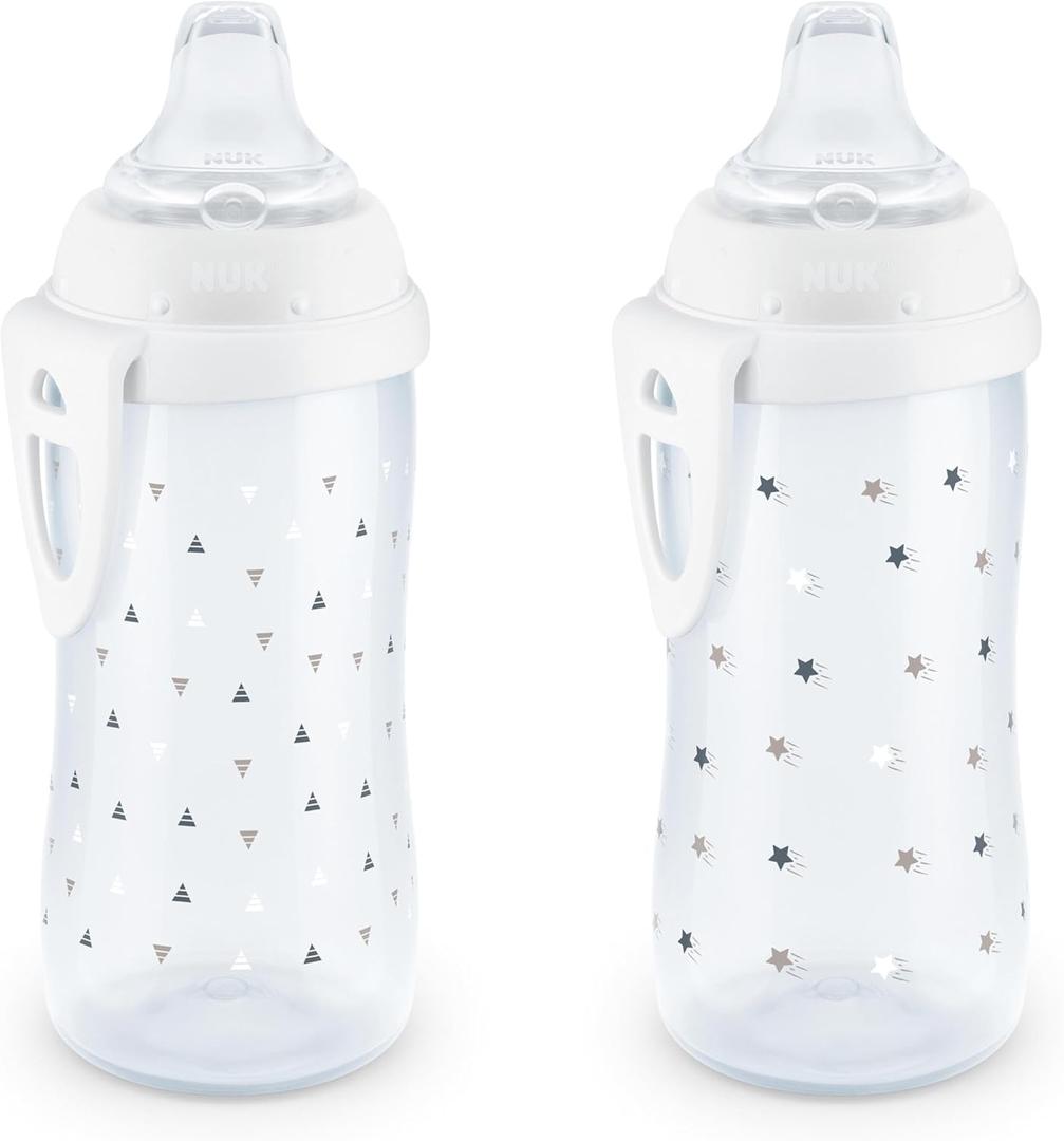 NUK Active Sippy Cup, 10 oz, 2 Pack, 12+ Months, Timeless Collection