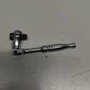 DURATECH 1/4" Flex Head T-Handle Ratchet, Mini Ratchet Wrench with Hex Bit Extension Set, Compatible with Standard 1/4" Hex Bits or Sockets, Portable and Versatile Repair Tool for Tight Spaces