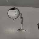 8" Wall Mounted Makeup Mirror, Extendable Bathroom Vanity Mirror with 1X/10X Magnification, 360° Swivel Shaving Mirror, Double Sided Magnifying Mirror Wall Mount, Nickel Finish (No Light)