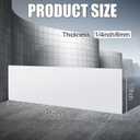 Threehoney 1 Pcs White HDPE Sheet 1/4" Thick 12 x 48 Inch, HDPE Plastic Sheet High Density Polyethylene Board Flexible Solid Plastic Block for DIY Projects Crafts Machining Home