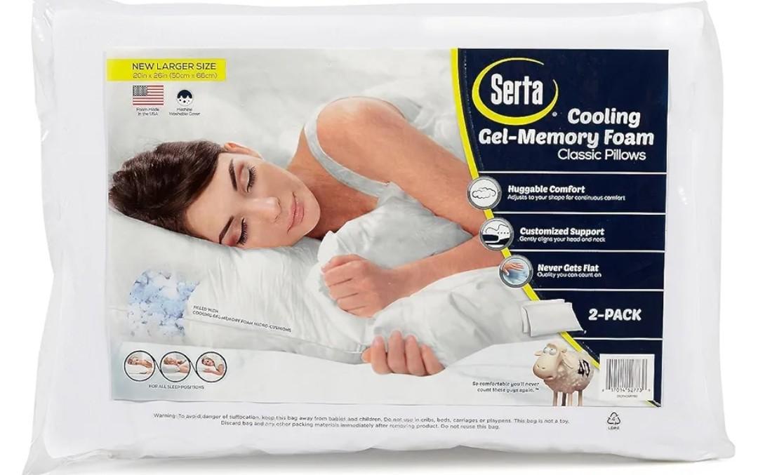 Serta Gel Memory Foam Pillows