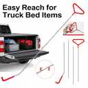 DENWAY Cargo Grabber Retriever Tool - Upgraded Extendable Pickup Truck Bed Accessories, Car Tool Set
