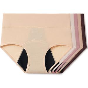 Everdries Washable & Reusable Incontinence Underwear for Women Over 60 - Leakproof, Discreet, Absorbent, Machine-Washable Panties (Comfort Plus, L, Pack of 5)
