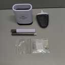 Sellemer Toilet Brush and Holder Set for Bathroom, Flexible Toilet Bowl Brush Head with Silicone Bristles, Compact Size for Storage and Organization, Ventilation Slots Base (1 Pack, White)