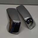 Mirror Caps Fitment for 2019-2025 Chevy Silverado 1500/GMC Sierra 1500 2PCS-Set (Chrome, Silverado/Sierra 19-24)