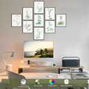 LANCHI95 botanical wall art - Minimalist Aesthetic Rose Collection, Bedroom Wall Art, Sage Green Eucalyptus Leaf Prints for Office (9pcs- 8x10in- UNFRAMED) (Botanical)