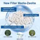 8 Pack Assembled Medium Aquarium Filter Cartridge for Whisper Bio-Bag Power Filters, Medium Replacement Filter Cartridges for ReptoFilter