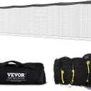 VEVORProfessional Softball Baseball Batting Hitting Training Net, Practice Portable Pitching Cage Net with Door & Carry Bag, Heavy Duty Enclosed PE Netting, (70inch, Black)