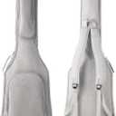 Bass Guitar Bag, 8mm Padded Gig Bag Backpack, Soft Gray Bass Case, Ample Storage, Professional Design by US-Based Musicians, Durable and Lightweight, Perfect for Travel and Performances