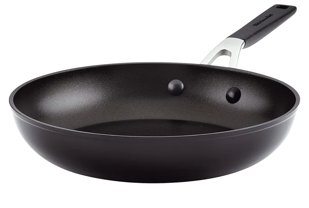 KitchenAid Hard Anodized Nonstick Frying Pan/Skillet, 10 Inch, Onyx Black