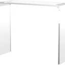 Clear Acrylic Console Table,34" L x 10" W x 28" H, U-Shape Modern Transparent Entryway Table, 110 LBS Weight Capacity, No Assembly Required - for Foyer, Living Room, Sofa Side (1 Tier)