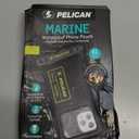 Pelican Marine - IP68 Waterproof Phone Pouch (XL Size) Floating Waterproof Phone Case - Beach Cruise Ship Travel Essentials - Works with All Phones - Detachable Lanyard - Black/Hi-Vis Yellow (Black/Neon - 1 Pack - XL)