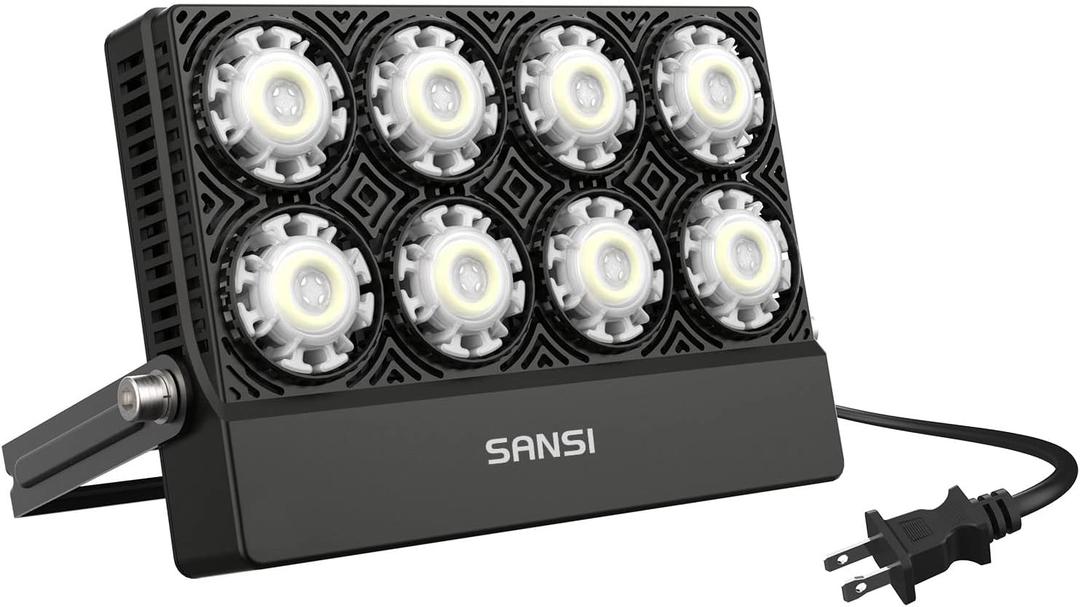 SANSI Outdoor LED Flood Light 350W Equiv. 5000lm Super Bright Security Light, LED Work Light, 5700K Daylight White, IP66 Waterproof Outdoor Lamp Exterior Wall Light for Yard Garage Porch 90-264V