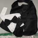 Weewooday Dog Tuxedo and Bandana Set Dogs Formal Tuxedo Pet Wedding Party Suit Wedding Bow Tie Shirt for Birthday Costumes (Cute Style, Small)