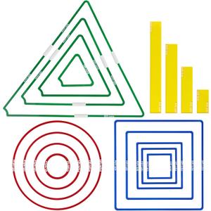 DND AOE Spell Templates Set of 17  45' & 60' Extended Cones with Connectors, Acrylic D&D 5e RPG Accessories  Magnetic Storage Box & Color-Coded Markers for Pathfinder, TTRPGs