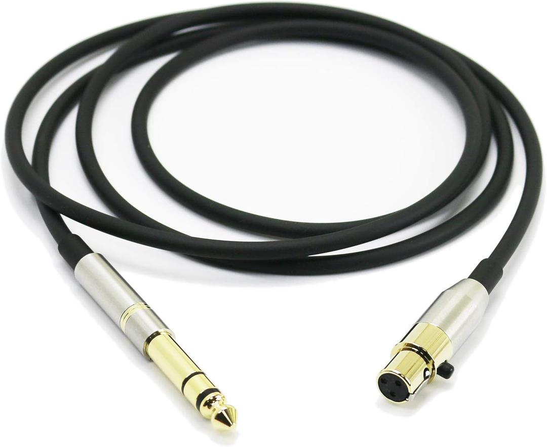 NewFantasia Replacement Audio Upgrade Cable Compatible with AKG K240, K240S, K240MK II, Q701, K702, K141, K171, K181, K271s, K271 MKII, M220, Pioneer HDJ-2000 Headphones 1.5meters/4.9feet