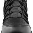 Ayekdeo Slip On Steel Toe Shoes for Men Work Safety Sneakers Comfortable Indestructible Industrial Construction Footwear (Black)