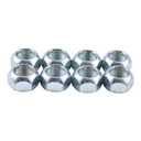 JEENDA 8Pcs Lug Nuts 8 x 5/8" Compatible with 5/8" Stud Trailer axle hub Dually & 17.5 Wheel w/Ring for 8k, 10k, 12k Axles