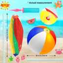 Oleitodh 60Pcs Sunglasses Beach Balls Bulk Party Favors Kids 30Pcs Neon Sunglasses 30Pcs 12" Beach Balls Boys Girls Graduation Party for Summer Beach Pool Party Favors Goodie Bag Supplies Age 3-8
